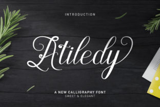 Atiledy Script: A Bold and Charming Display Font for Modern Brands
