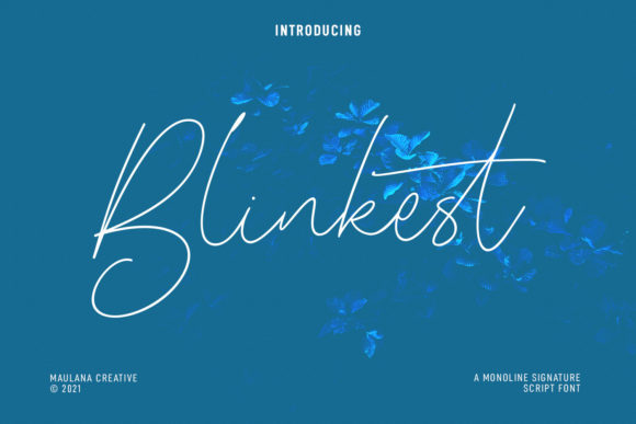 Blinkest Script: A Modern Handwritten Font for Every Design