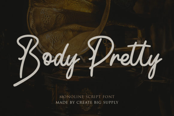 Body Pretty Script: Your Go-To Monoline Font for Elegant Designs