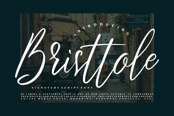 Bristtole Script: Elegance for Modern Design Projects