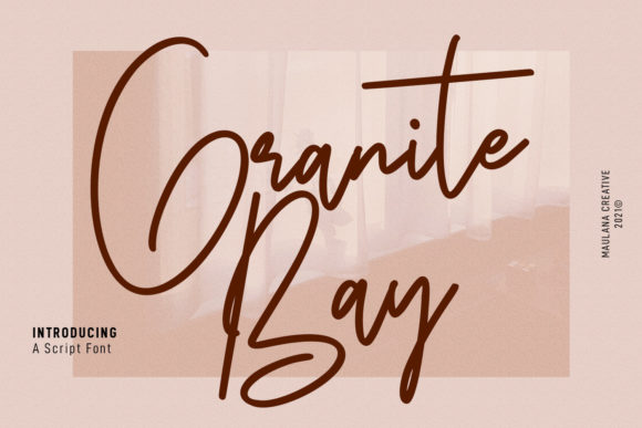 Granite Bay Script: A Handwritten Font with Timeless Character