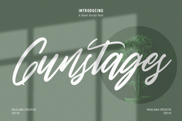 Gunstages Script: A Creative Font That Dances on the Page