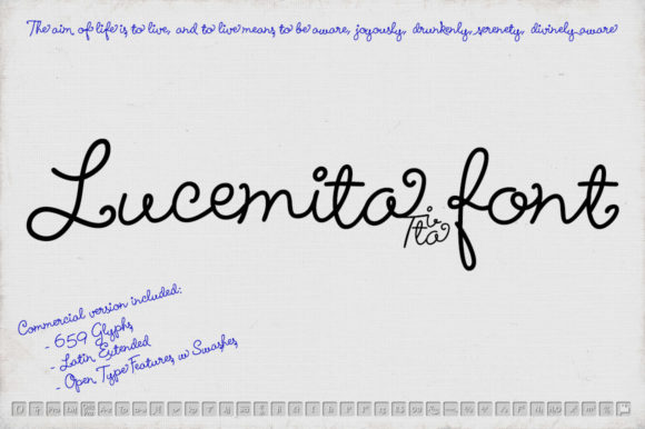 Lucemita Script: The Handwritten Font for Authentic Design