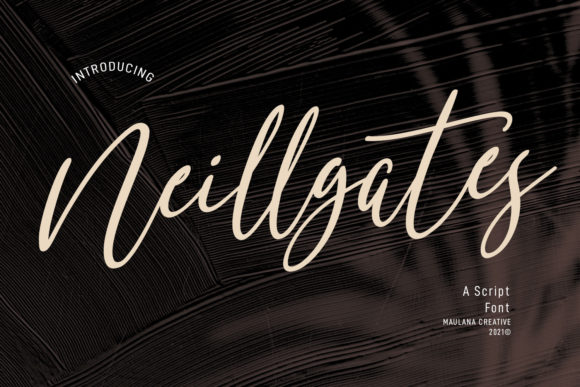 Neillgates Script: A Contemporary Calligraphy Typeface