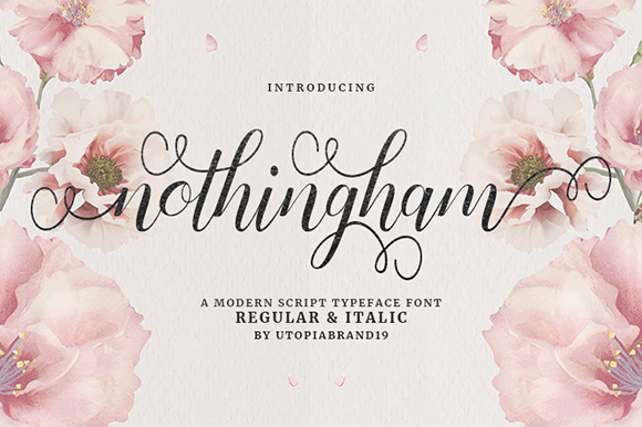 Nothingham Script: A Modern Take on Elegant Script Typography